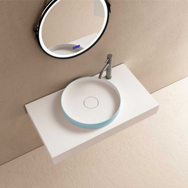 Раковина накладная Abber Stein голубая (AS2604Blau) Раковина накладная Abber Stein голубая (AS2604Blau)