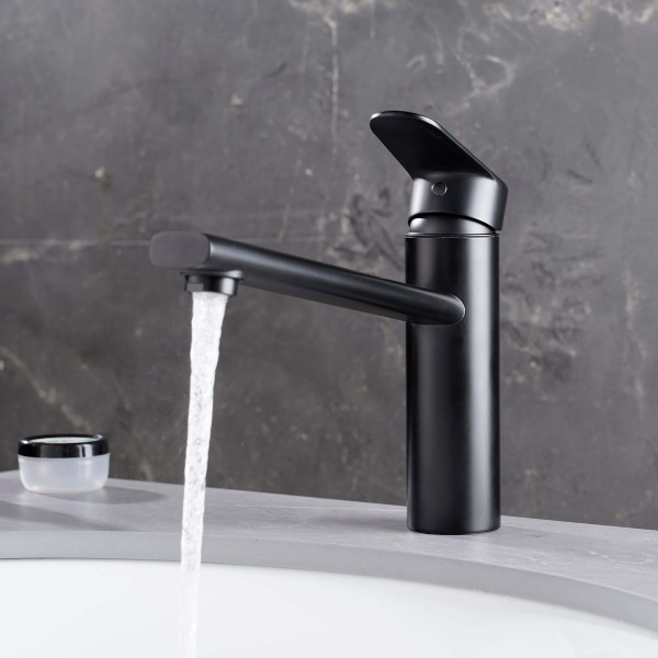 Смеситель для кухни Aquatek Ника черный матовый (AQ1880MB)