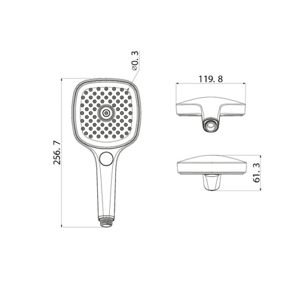 Душевая лейка Iddis Slide хром (SLI3F0Ci18)