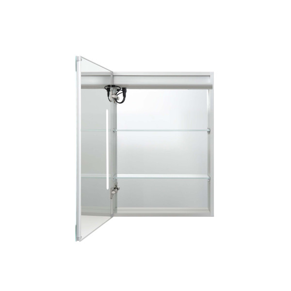 Шкаф зеркальный алюминиевый Aquatek с подсветкой 500x700x133 круговая подсветка, антизапотевание (AQ7504-MLC)