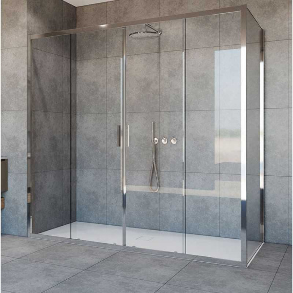 Душевой уголок Vincea Garda 1800х800х1900 стекло прозрачное, профиль хром (VSR-1G28018CL) Душевой уголок Vincea Garda 1800х800х1900 стекло прозрачное, профиль хром (VSR-1G28018CL)