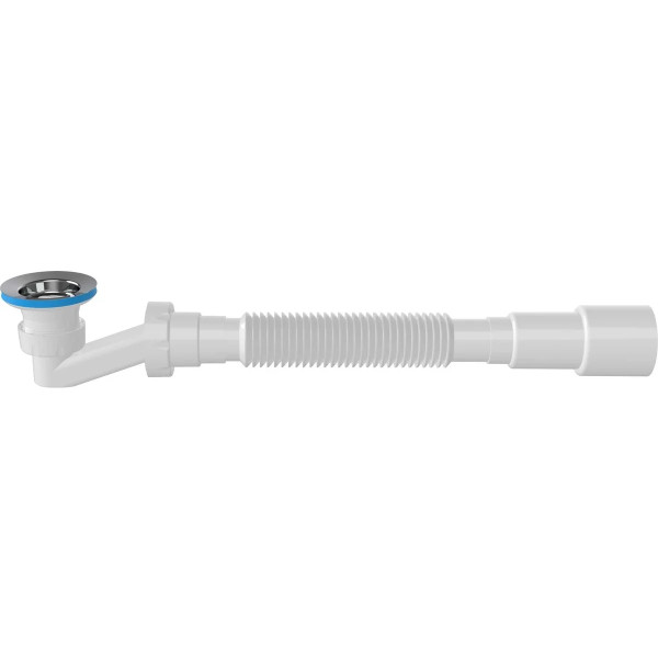Сифон для душевого поддона Nova 1 1/2"х64 (h=70 мм) с гибкой трубой 1 1/2"х40/50 (1622) Сифон для душевого поддона Nova 1 1/2"х64 (h=70 мм) с гибкой трубой 1 1/2"х40/50 (1622)