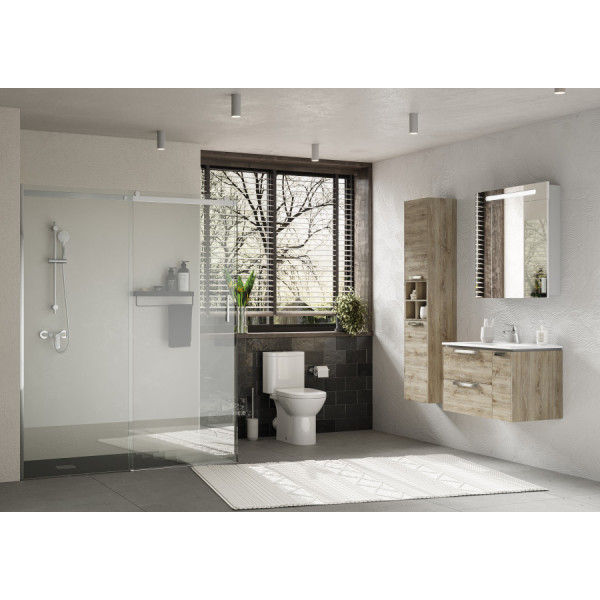 Душевая дверь Roca Area 160x200  L стекло прозрачное, профиль хром (7.MP05.L.601.2M)