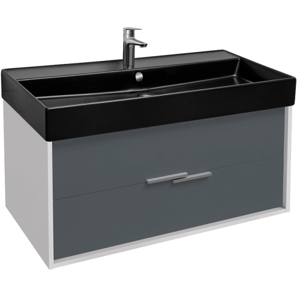 Тумба подвесная Jacob Delafon Vivienne 100 серый матовый/белый глянец (EB1668-J5-J54)