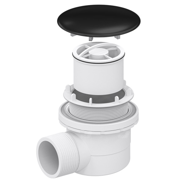 Сифон для душевых поддонов RGW Velplex QYD-06 черный (18241106-04) Сифон для душевых поддонов RGW Velplex QYD-06 черный (18241106-04)