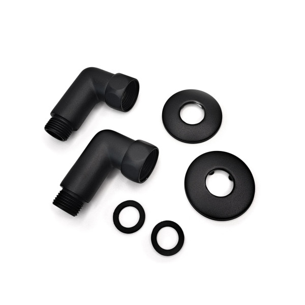 Соединение угловое Indigo г/ш 3/4"х1/2" черный муар, пара (741SCH0504BR) Соединение угловое Indigo г/ш 3/4"х1/2" черный муар, пара (741SCH0504BR)
