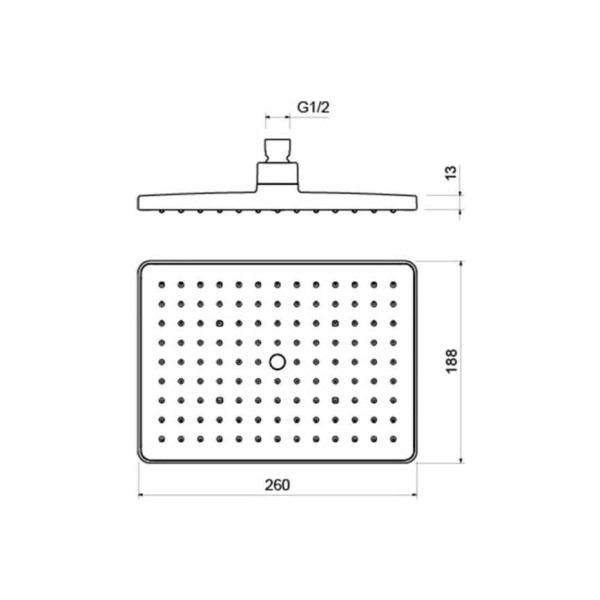 Верхний душ Aquatek 260*188*68 мм хром (AQ2087CR) Верхний душ Aquatek 260*188*68 мм хром (AQ2087CR)