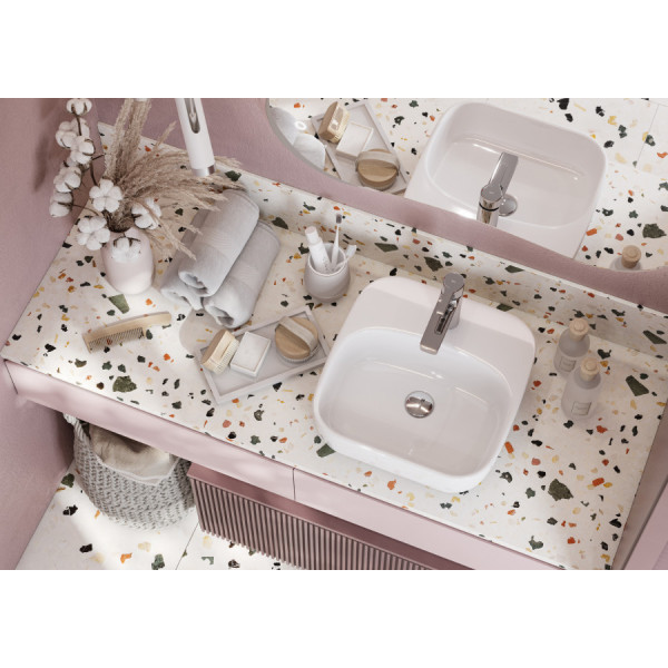 Раковина накладная Santek Одри 420x420x130 белая (1WH501709) Раковина накладная Santek Одри 420x420x130 белая (1WH501709)