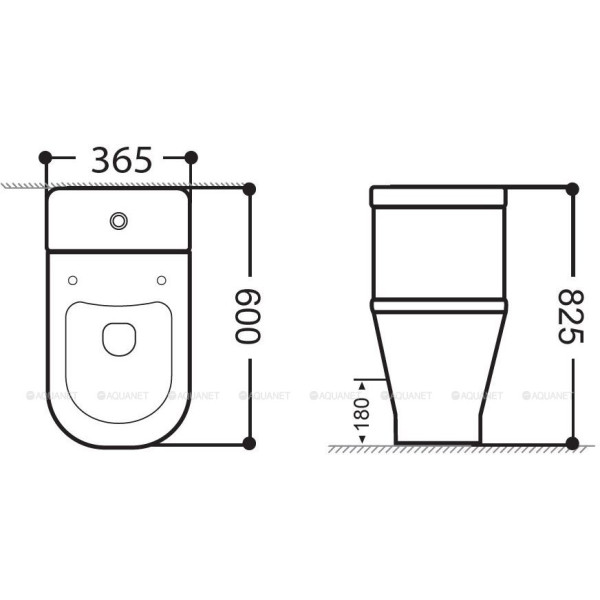 Бачок для унитаза Aquanet FINE-C-1 белый (273787)