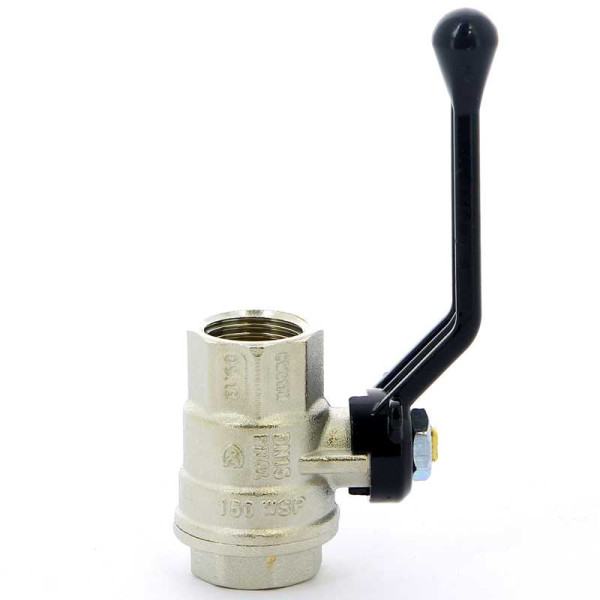 Кран Bugatti 1/2" ВВ шаровый Oregon 300 (черная ручка) (03000163)