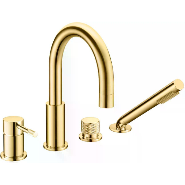 Смеситель на борт ванны Boheme Uno G (золото) (460-G) Смеситель на борт ванны Boheme Uno G (золото) (460-G)