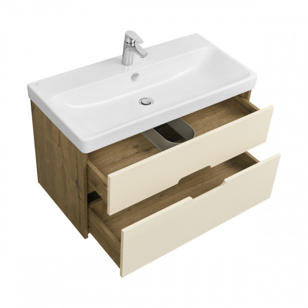 Тумба подвесная Aquaton Оливия 882x427x497 бежевый, дуб велл (1.A254.4.01O.LVG.0) Тумба подвесная Aquaton Оливия 882x427x497 бежевый, дуб велл (1.A254.4.01O.LVG.0)