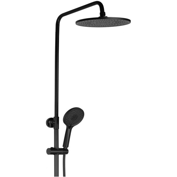 Душевая система с изливом Rea Avalon Black mat (REA-P8811)