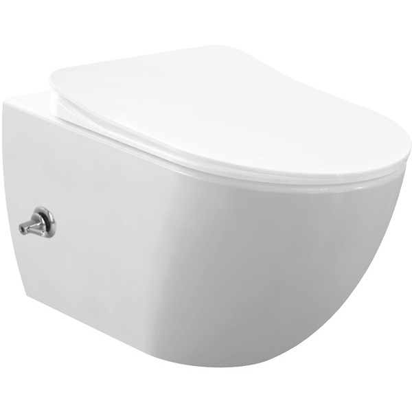 Унитаз подвесной с биде Creavit Free 35,3x51x34,2 белый (FE322-34CB00E-0001)