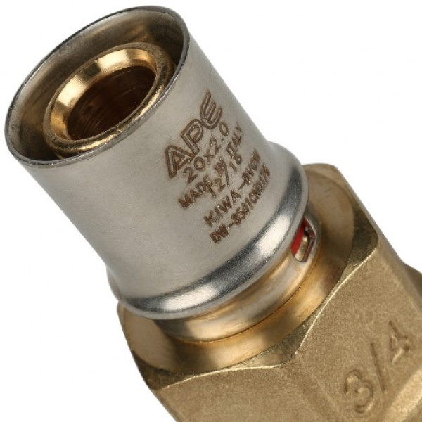 Соединение прямое 20*3/4"В Stout (пресс, латунь) SFP-0002-003420 Соединение прямое 20*3/4"В Stout (пресс, латунь) SFP-0002-003420