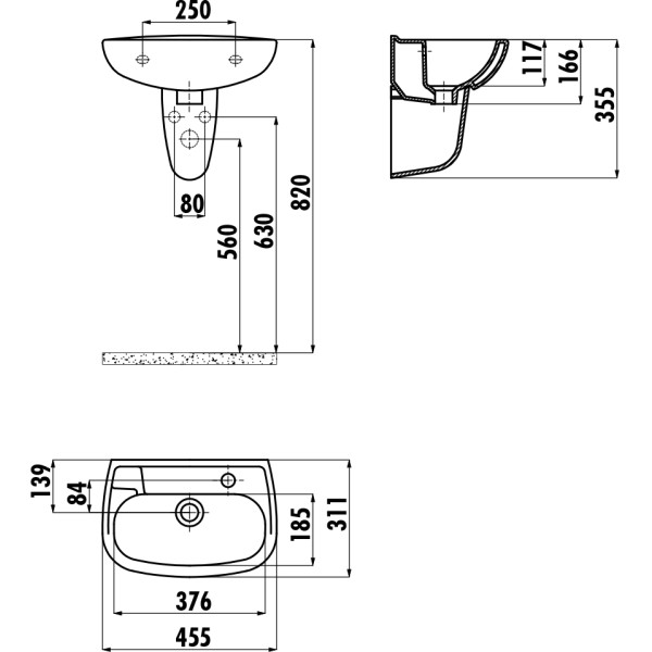Раковина мебельная Creavit Trend 45,5x31,1 белая (TP030-00CB00E-0000)