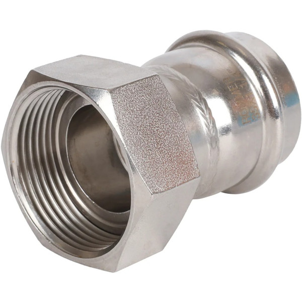 Переход 35х1 1/4"B с накидной гайкой Rommer из нержавеющей стали (пресс) (RSS-0026-035114)
