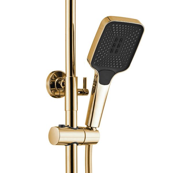 Душевая система термостатическая на четыре режима Rea Rob Gold (REA-P6625)