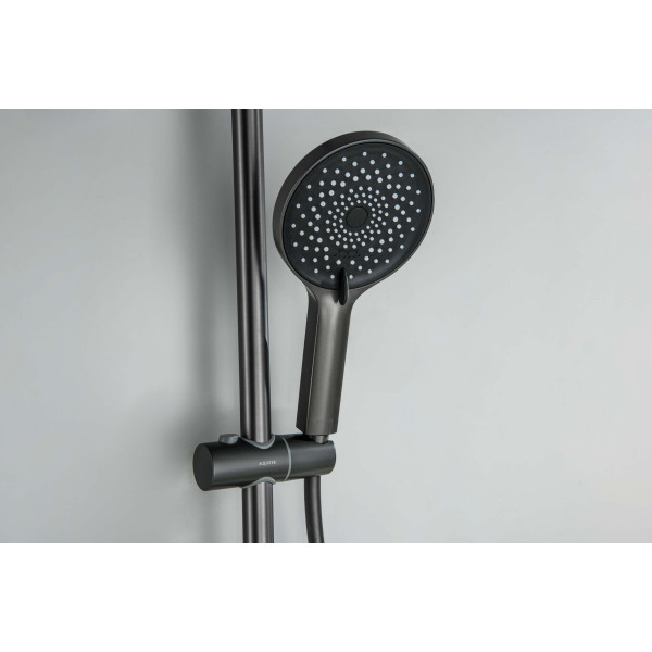 Душевой гарнитур Aquatek Лугано оружейная сталь (AQ2022BGM)