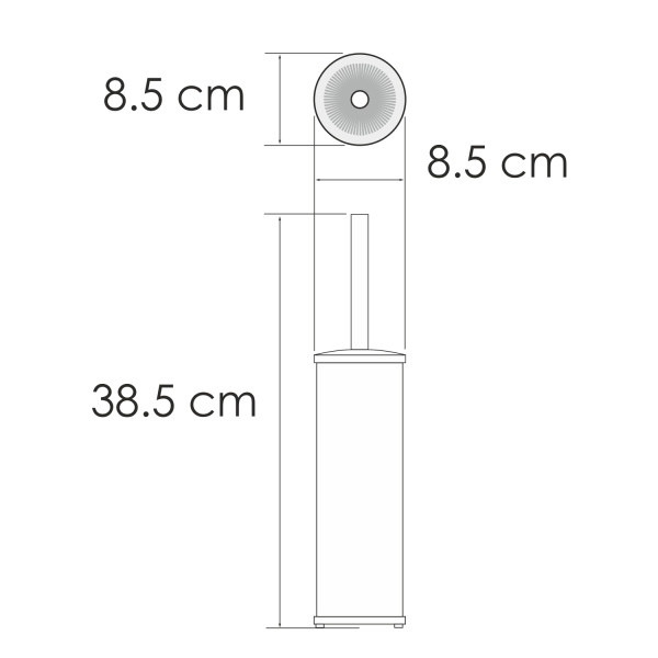 Ёршик WasserKRAFT черный глянец (K-1027PB)