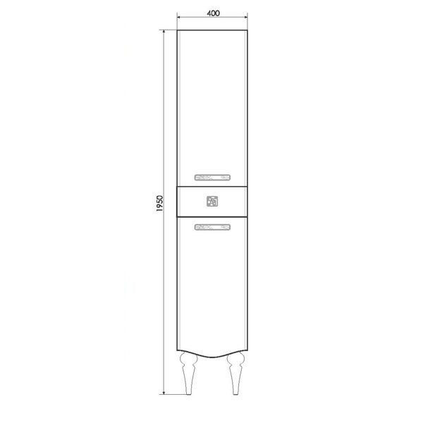 Пенал напольный Comforty Монако 400x1950x325 L белый глянец (00004140124) Пенал напольный Comforty Монако 400x1950x325 L белый глянец (00004140124)