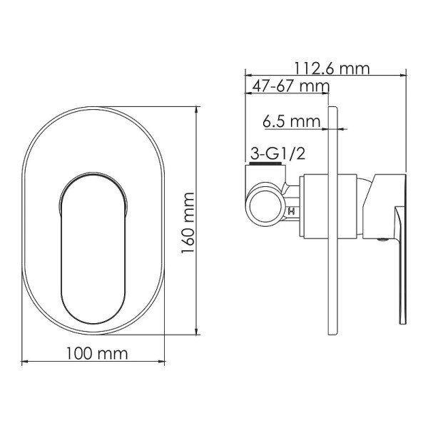 Смеситель для раковины WasserKRAFT белый (A85593)