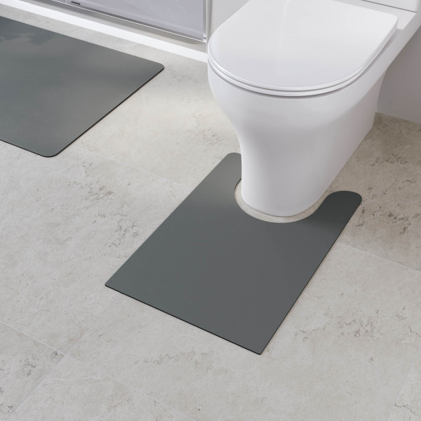 Коврик для ванной RGW 90x60+60x40 темно-серый (6241011-106)