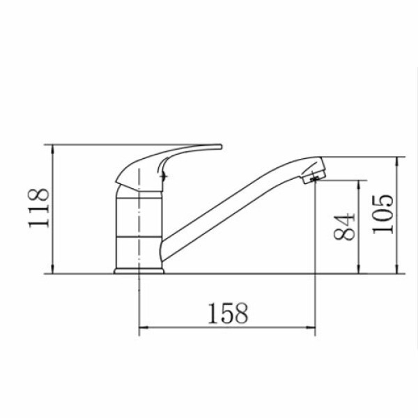 Смеситель для кухни Fashun хром (A4515)