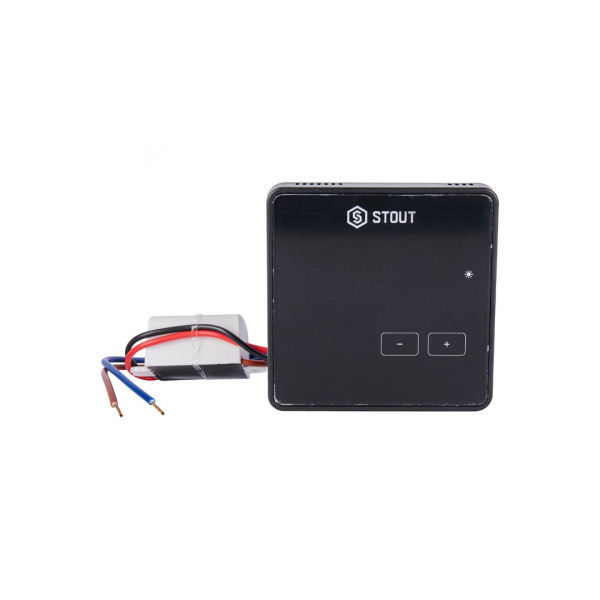 Терморегулятор Stout беспроводной комнатный R-8z, черный, 230 B (STE-0101-008004)