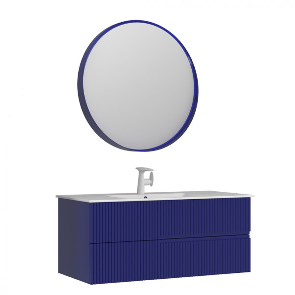 Тумба подвесная Orka Moonlight 1200x510x510 с раковиной синий матовый (5001504)