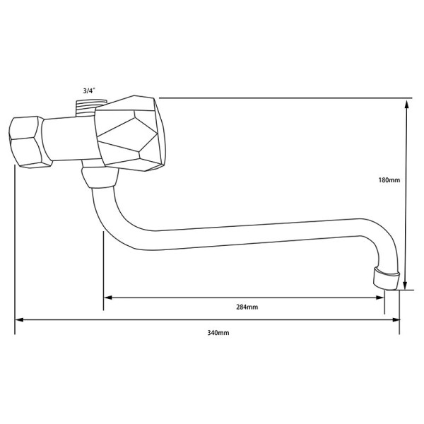 Смеситель для ванны и душа Ex-promt Globo хром (Ex211.1-03)