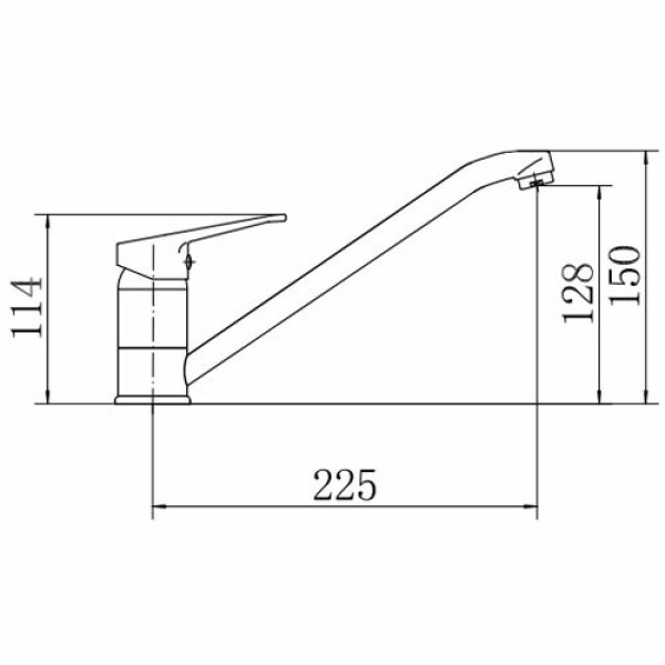 Смеситель для кухни Fashun хром (A4213) Смеситель для кухни Fashun хром (A4213)