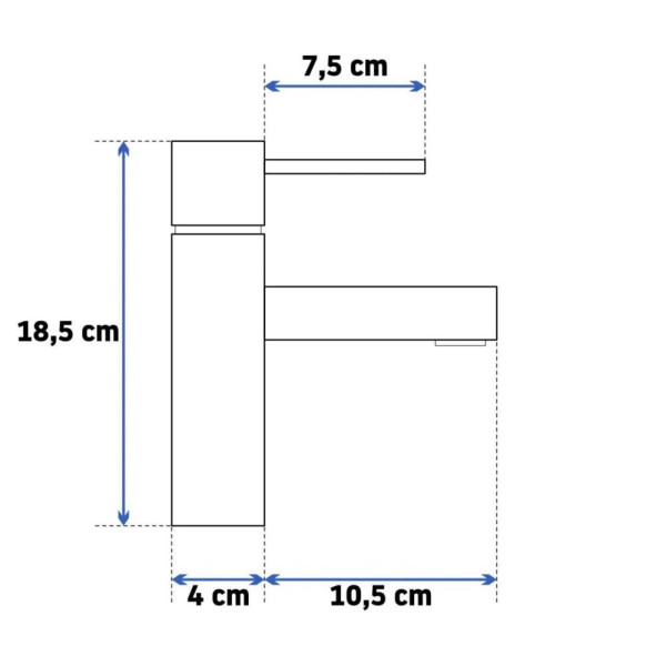 Смеситель для раковины REA Tess gold mat (REA-B5661) Смеситель для раковины REA Tess gold mat (REA-B5661)