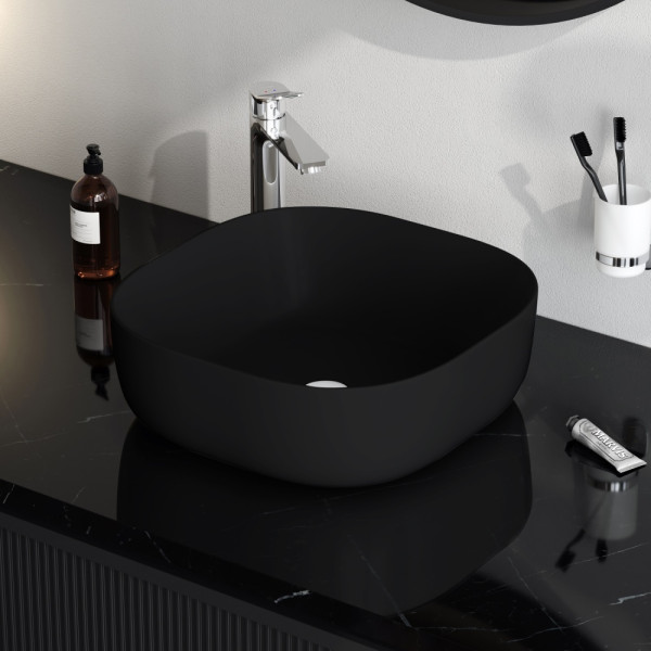 Раковина накладная AM.PM Func 43x43 черный матовый (M8FWCC30430BM) Раковина накладная AM.PM Func 43x43 черный матовый (M8FWCC30430BM)