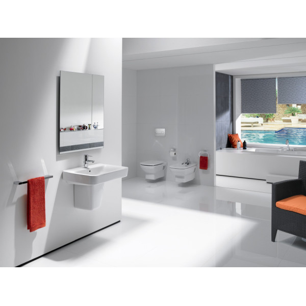 Инсталляция с унитазом Roca Dama Senso с сиденьем микролифт хром глянцевый (7.8931.0.468.0)