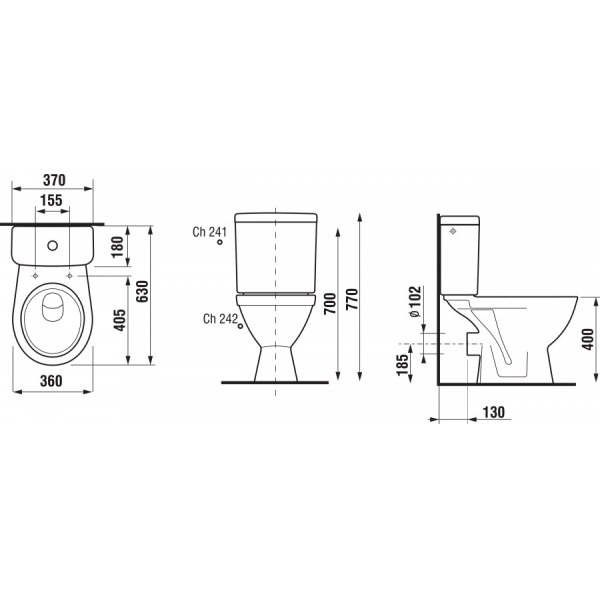 Унитаз напольный Jika Lyra Plus 360x630 белый (8.2638.6.000.242.9) Унитаз напольный Jika Lyra Plus 360x630 белый (8.2638.6.000.242.9)