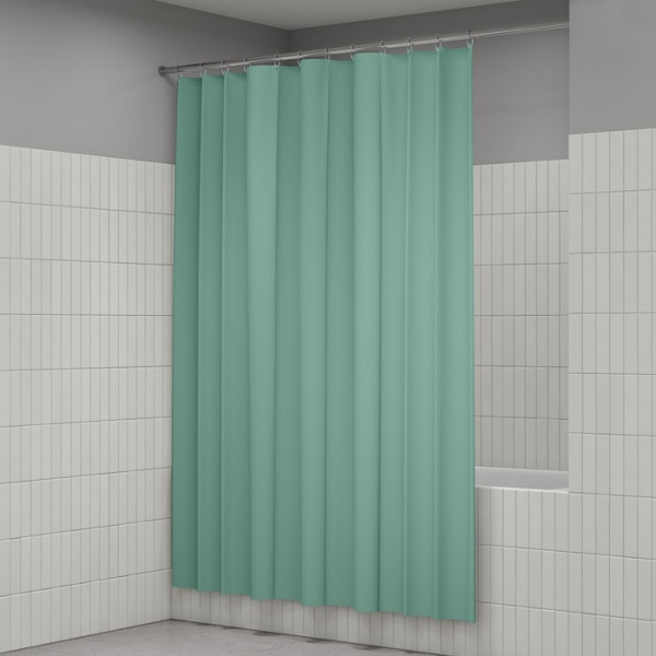 Шторка для ванн текстильная Iddis Base 180x200 зеленая (BS05P18i11) Шторка для ванн текстильная Iddis Base 180x200 зеленая (BS05P18i11)