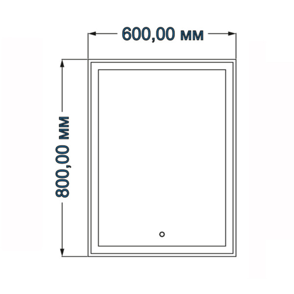 Зеркало Loranto Стиль 60х80 с сенсором (CS005806)