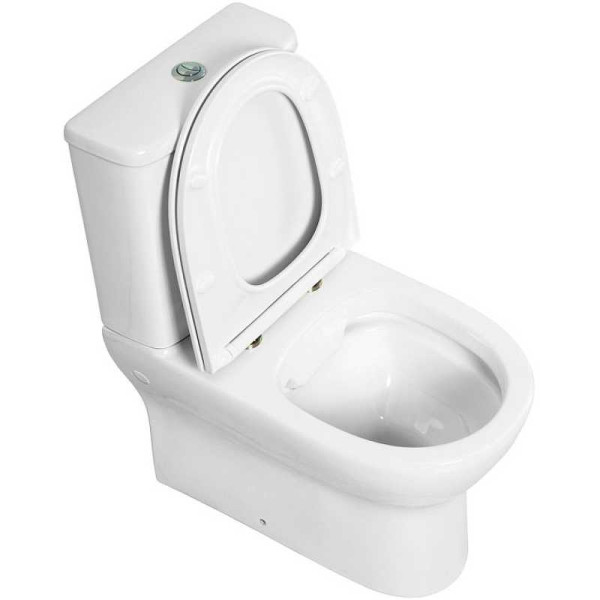 Унитаз компакт BelBagno Energia без бачка с сиденьем микролифт (BB8134CPR/SC)