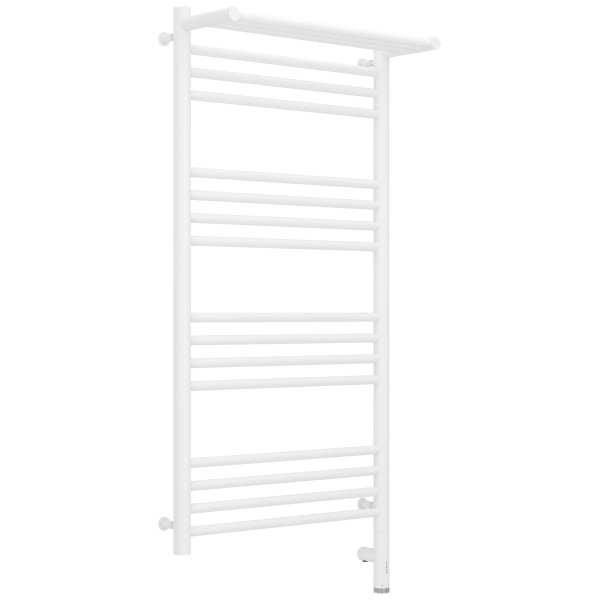 Полотенцесушитель электрический Сунержа Богема 3.0 1000x500 с полочкой провод справа матовый белый (30-5807-1050)