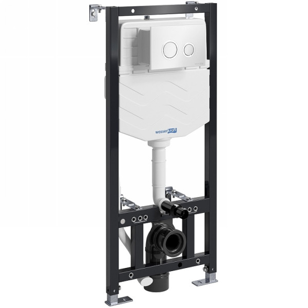 Инсталляция для подвесного унитаза WasserKRAFT Aller с клавишей (10TLT.010.ME.WH01) белая Инсталляция для подвесного унитаза WasserKRAFT Aller с клавишей (10TLT.010.ME.WH01) белая