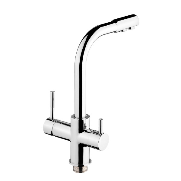 Смеситель для кухни Гейзер Lux с подключением к фильтру с питьевой водой (25431) Смеситель для кухни Гейзер Lux с подключением к фильтру с питьевой водой (25431)