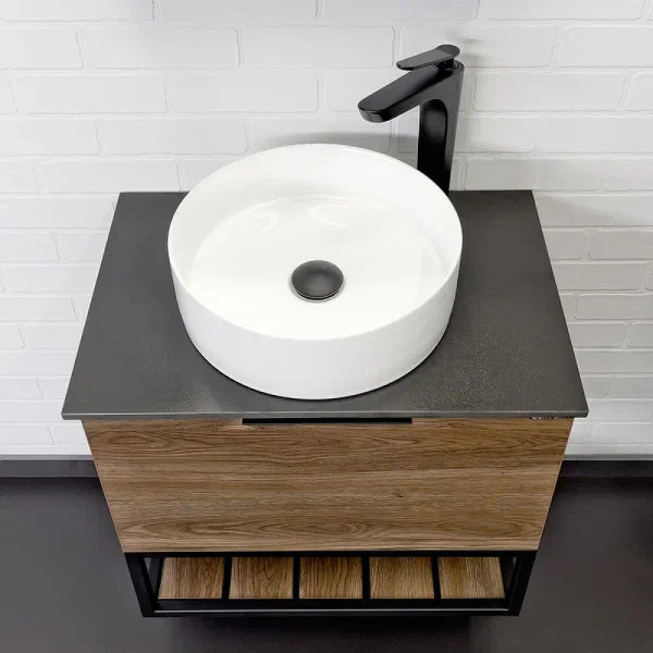 Тумба подвесная Comforty Порто 600x400x645 дуб темно-коричневый (00-00010676) Тумба подвесная Comforty Порто 600x400x645 дуб темно-коричневый (00-00010676)