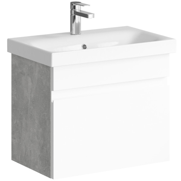 Тумба подвесная Aqwella Smart 600x380x510 бетон светлый (SRT0106BS)