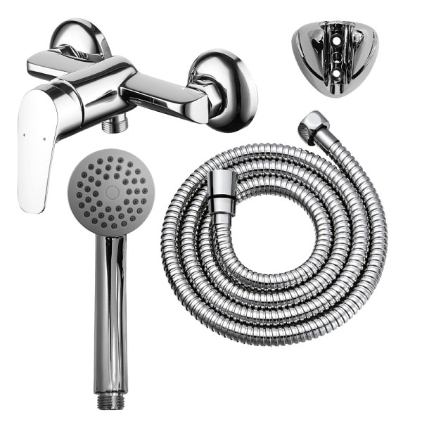 Смеситель для душа с ручным душем Azario хром (AZ-HU245905)