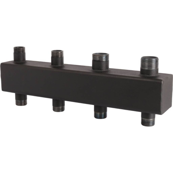 Коллектор распределительный Rommer 1"*1 1/4" на 2(3) контура (сталь, до 80 кВт) (RDG-0016-004023) Коллектор распределительный Rommer 1"*1 1/4" на 2(3) контура (сталь, до 80 кВт) (RDG-0016-004023)