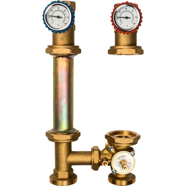 Насосная группа Stout 1 1/4" (с 3-х ходовым приводным смесителем, без насоса DN 32) (SDG-0007-003201)