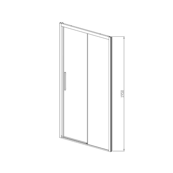 Душевая дверь Vincea Soft VDS-3SO 1300х1950 стекло прозрачное, профиль хром (VDS-3SO130CL)