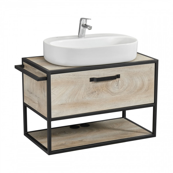 Тумба подвесная Aquaton Лофт Фабрик 792x440x540 дуб эндгрейн (1.A242.4.01L.TDU.0)