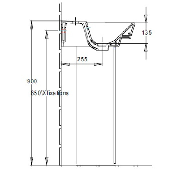 Пьедестал для раковины Jacob Delafon Reve 330х720 (5032W-00)